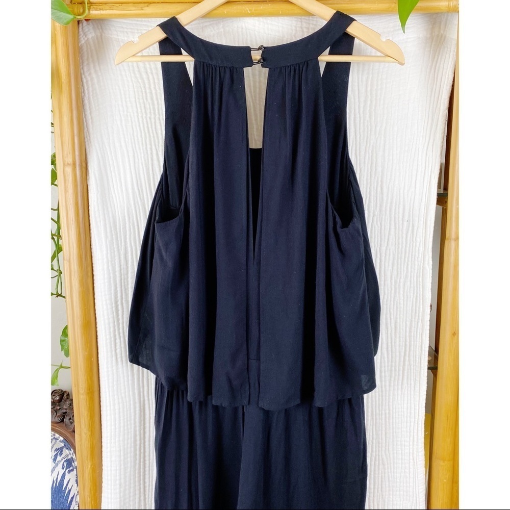 CHELSEA SKY WOMENS POPOVER SLEEVELESS JUMPSUIT - Picture 4 of 9